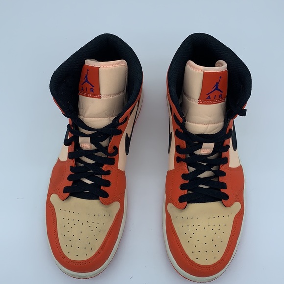 Jordan 1 mid orange and cream - Picture 2 of 4